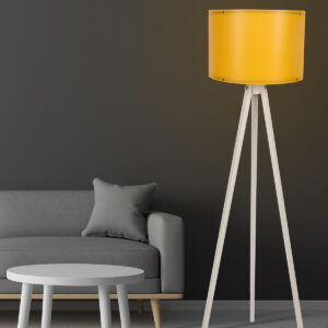 ASIR Stojací lampa 117 krémová žlutá