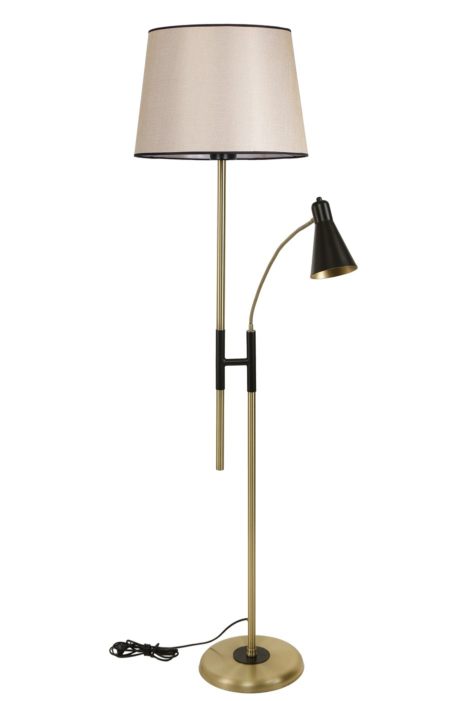ASIR Stojací lampa FORZA kovová zlatá - Obrázek 2