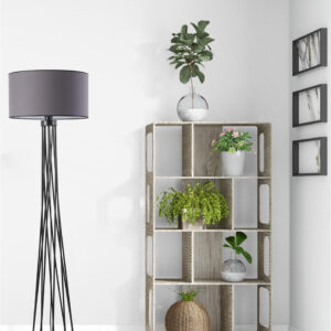 ASIR Stojací lampa HAVIN tmavě šedá