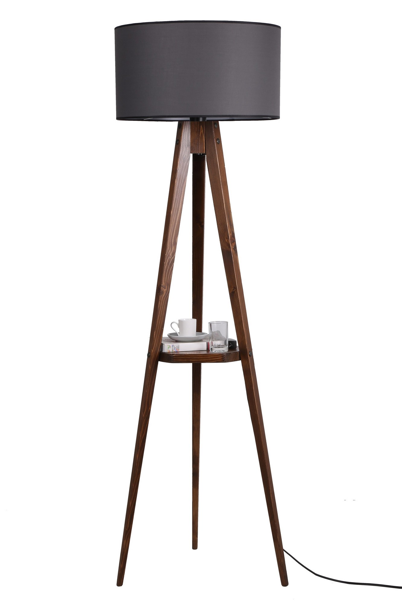 ASIR Stojací lampa KOYU GRI ořech šedá - Obrázek 2