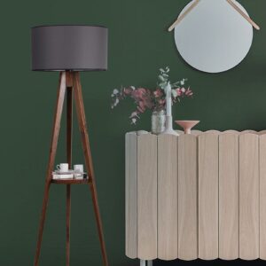 ASIR Stojací lampa KOYU GRI ořech šedá