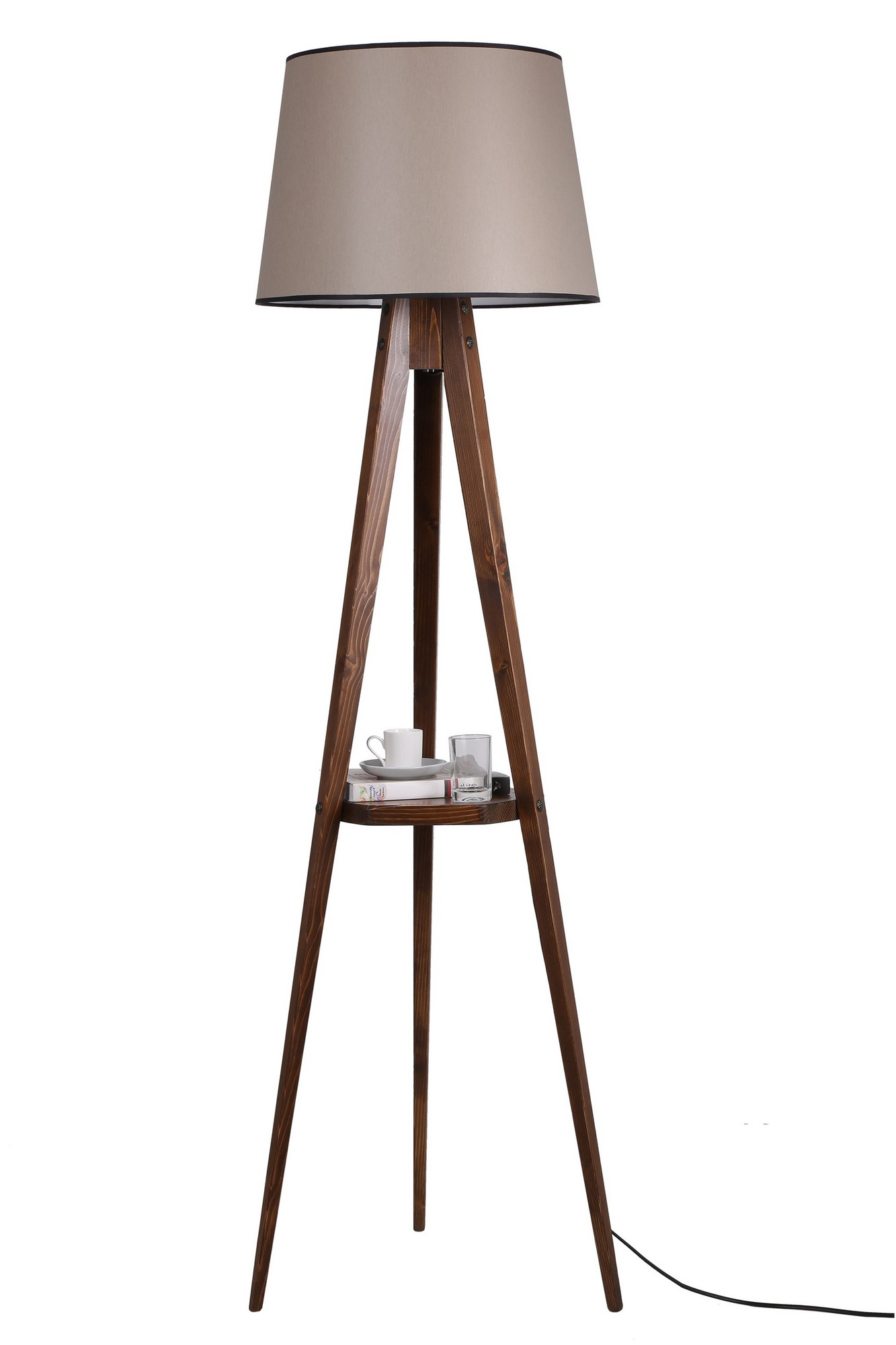 ASIR Stojací lampa LAMBADER ořech - Obrázek 2