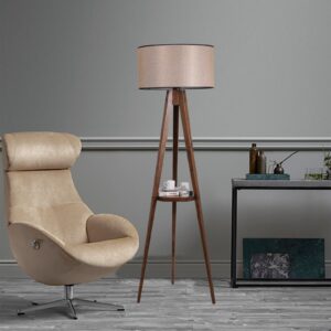 ASIR Stojací lampa LAMBADER ořech