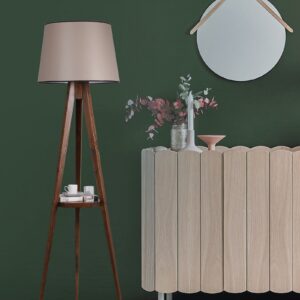ASIR Stojací lampa LAMBADER ořech