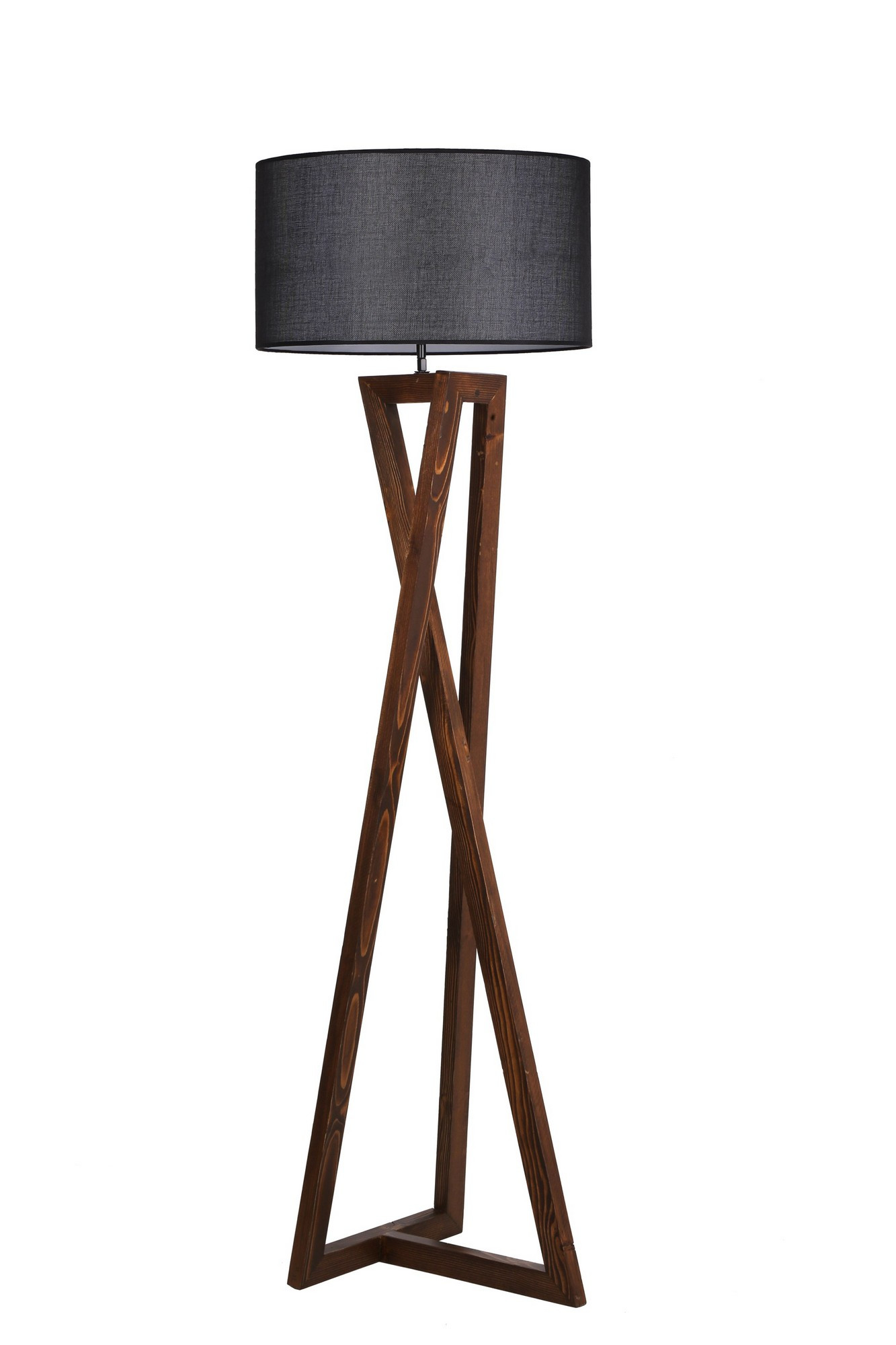 ASIR Stojací lampa MACKA černá ořech - Obrázek 2
