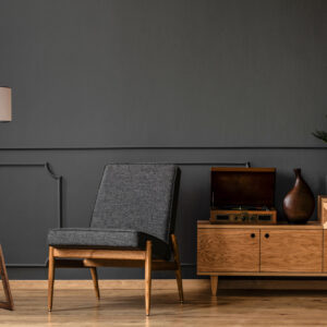 ASIR Stojací lampa MACKA hnědá