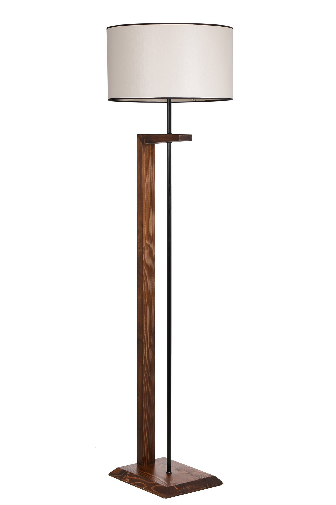 ASIR Stojací lampa MENEKSE ořech krémová - Obrázek 2