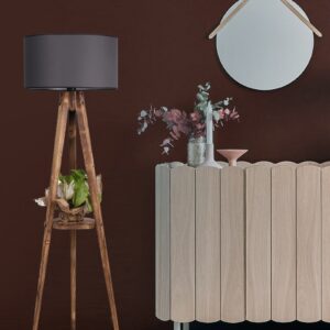ASIR Stojací lampa SEHBALI hnědá šedá