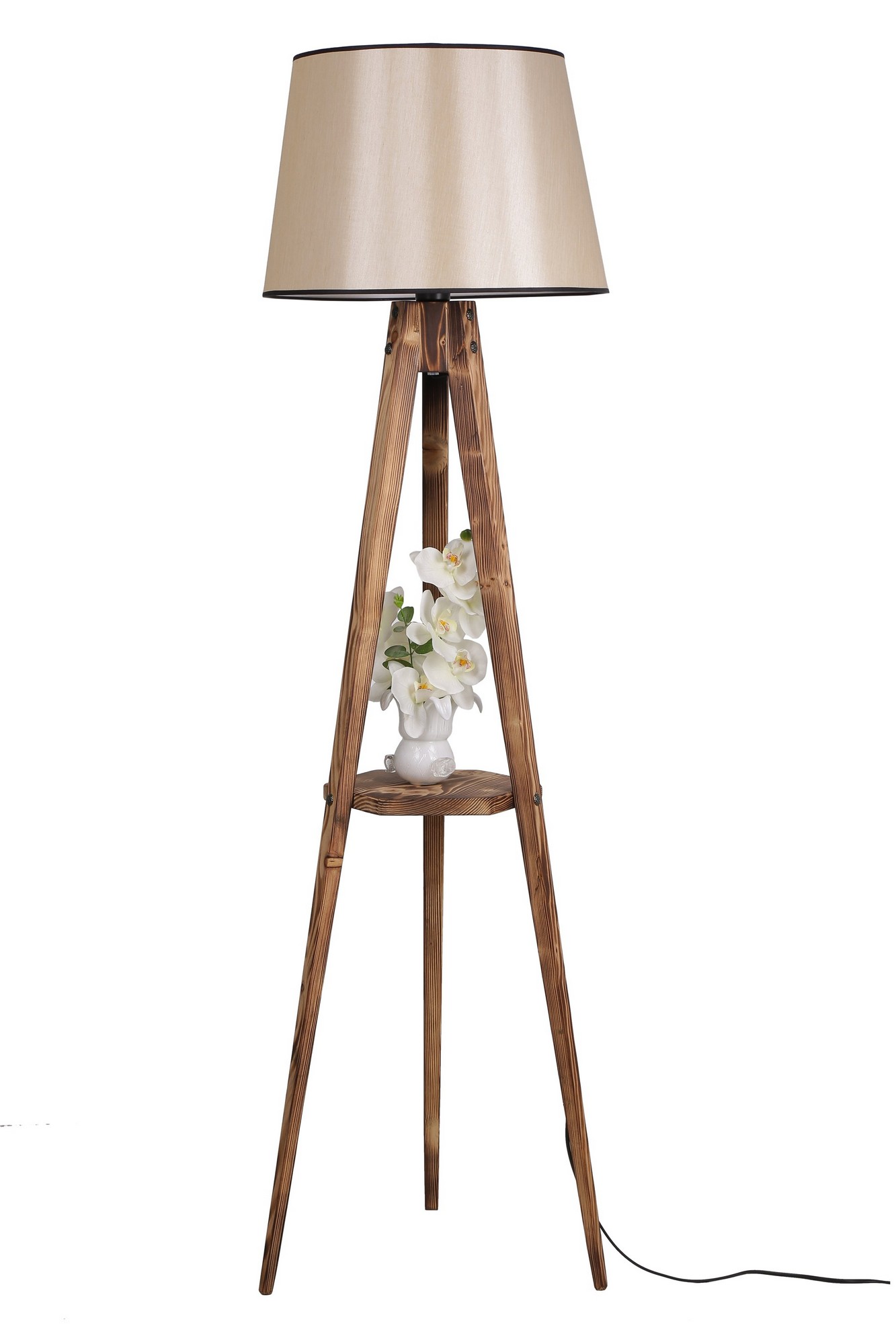 ASIR Stojací lampa YANIK hnědá - Obrázek 2