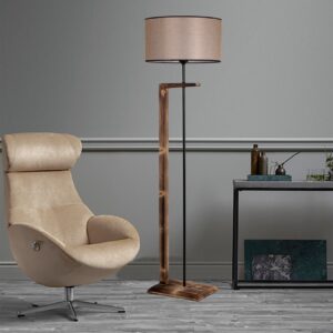 ASIR Stojací lampa YANIK hnědá