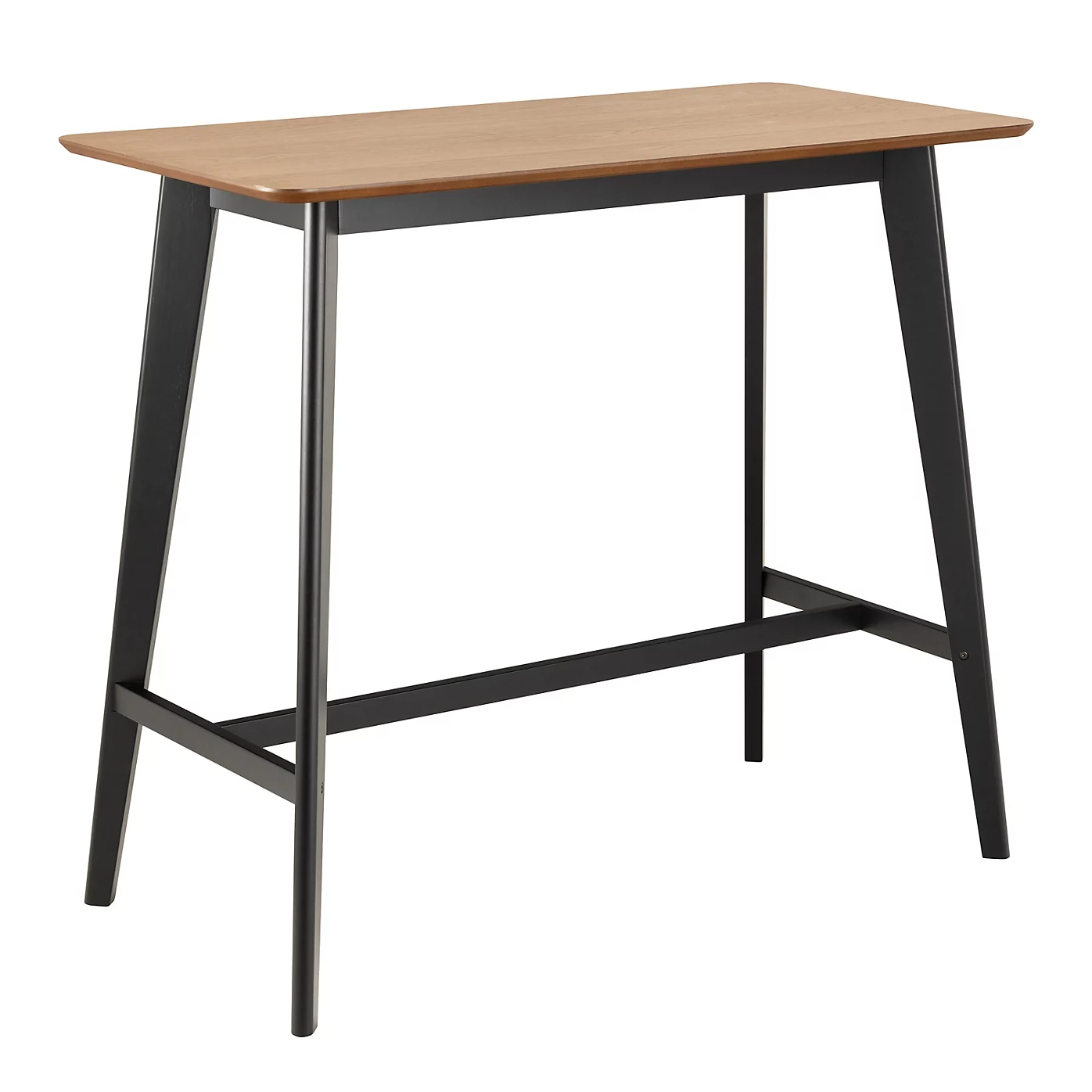 Actona Barový stůl Roxby 120 cm z masivu dub přírodní/černý