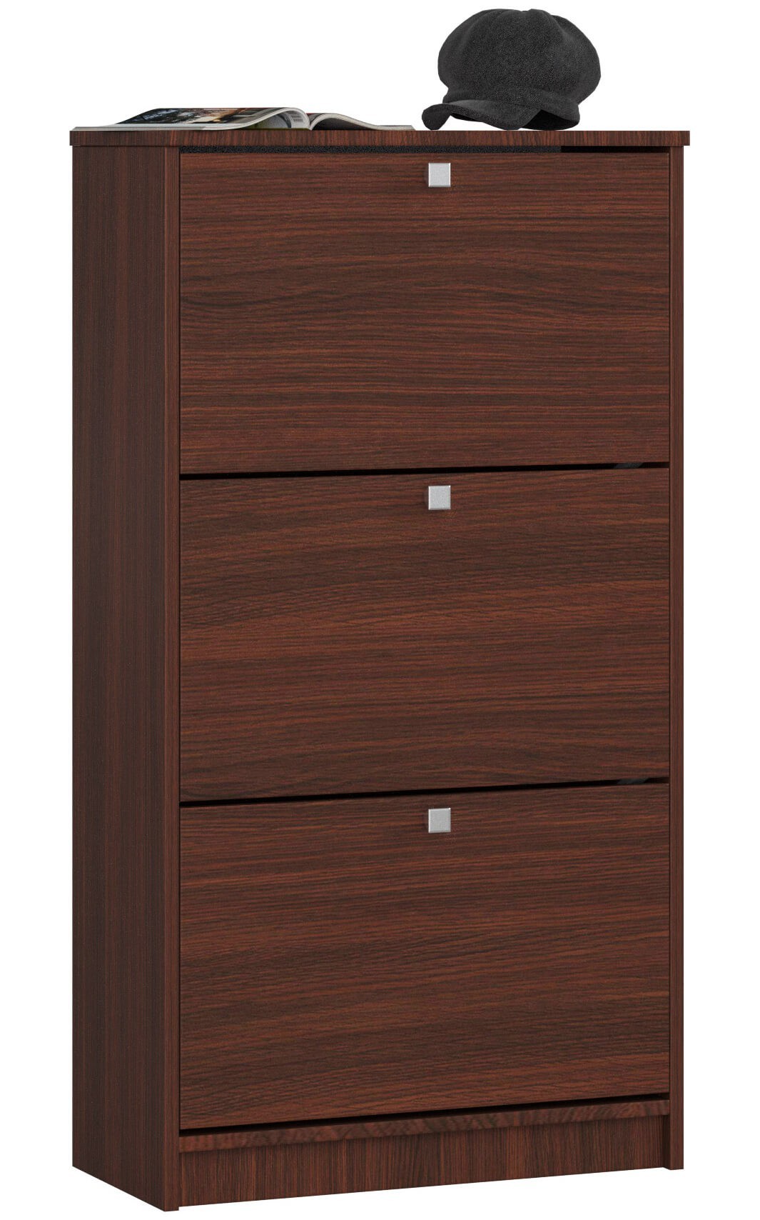 Ak furniture Botník Marienne 60 cm - 3 dvířka wenge