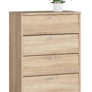 Ak furniture Botník Marienne 60 cm - 4 dvířka dub sonoma
