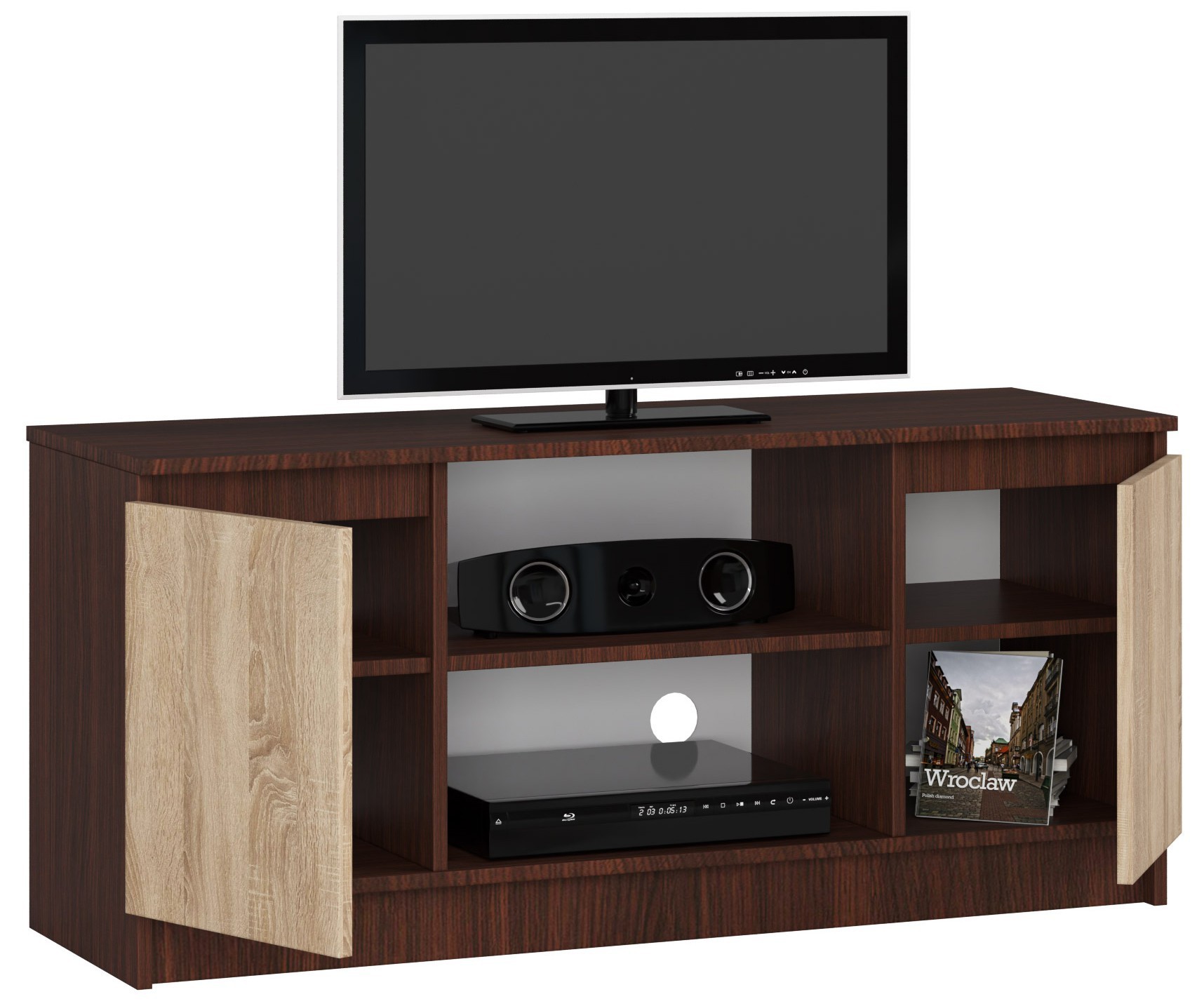 Ak furniture TV stolek Tonon 120 cm venge/sonoma - Obrázek 2
