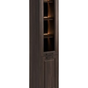 Comad Vysoká koupelnová skříňka Dorothy s LED osvětlením 80-40-2D dub ristretto