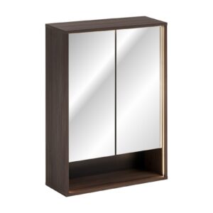Comad Závěsná LED zrcadlová skříňka Dorothy 84-60-2D dub ristretto