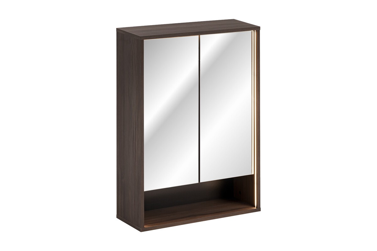 Comad Závěsná LED zrcadlová skříňka Dorothy 84-60-2D dub ristretto