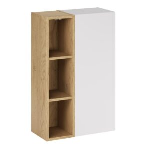 Comad Závěsná koupelnová skříňka Aster 50 cm bílá/dub cremona