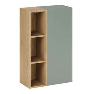 Comad Závěsná koupelnová skříňka Aster 50 cm zelená/dub cremona