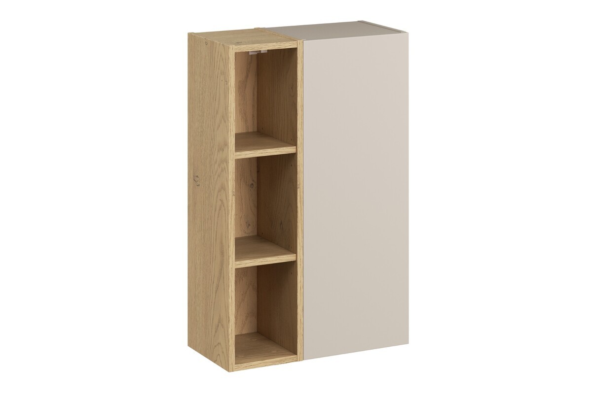 Comad Závěsná koupelnová skříňka UNI 50 cm kašmírová/dub cremona
