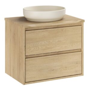 Comad Závěsná skříňka Viola River s deskou a umyvadlem 60 cm dub cremona/ivory