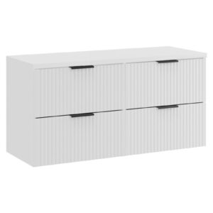 Comad Závěsná skříňka pod umyvadlo Casad s deskou 120 cm bílá