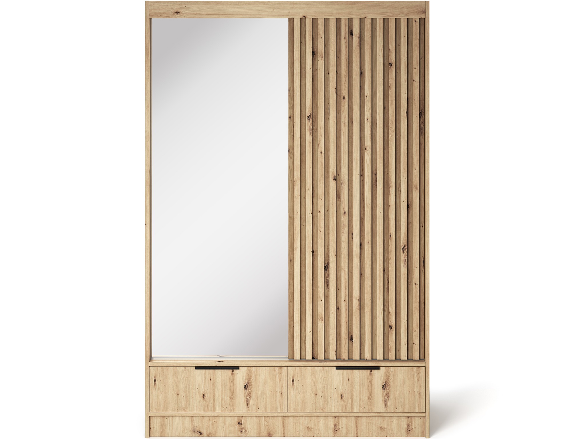 Eltap Šatní skříň Voodi se zrcadlem 120 cm dub Artisan - Obrázek 2