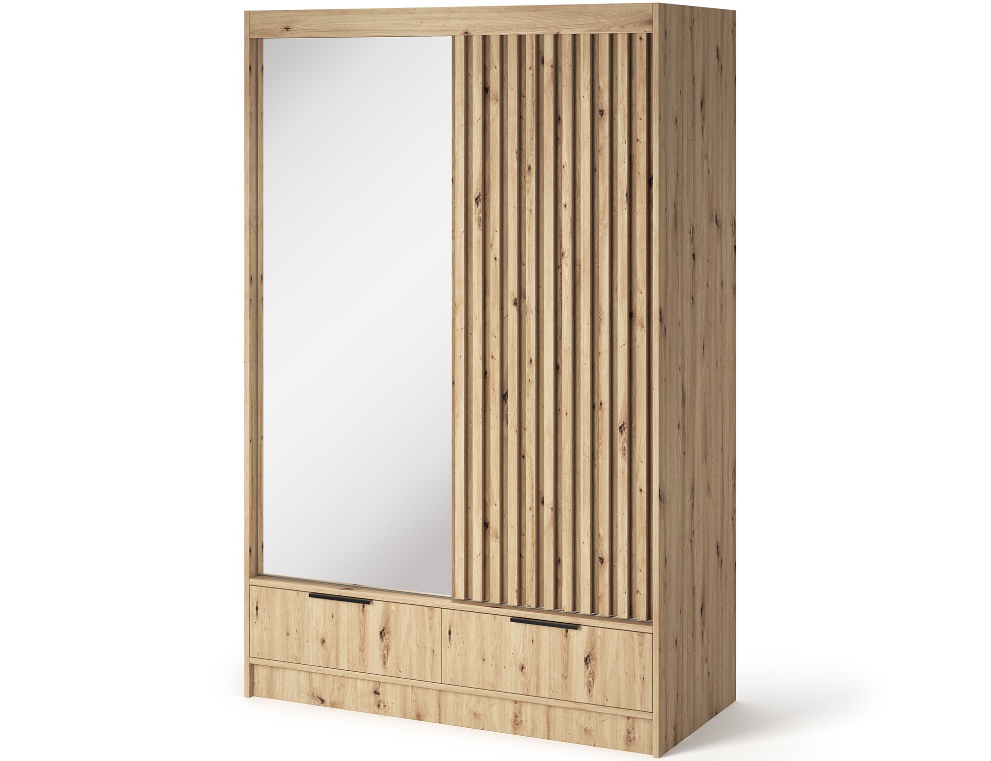 Eltap Šatní skříň Voodi se zrcadlem 120 cm dub Artisan