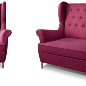 Eltap Sedací souprava AROS 2+1 Mat Velvet 68 vínová