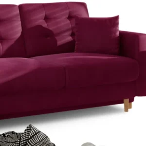 Eltap Sedací souprava ASGARD 3+1 Mat Velvet 68 vínová