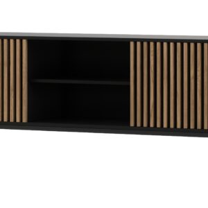 Eltap TV stolek Meorati 150 cm černý/dub Artisan