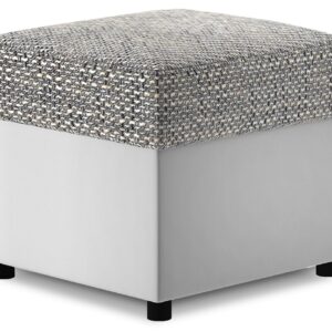 Eltap Taburet R3 46 cm Berlin 01/eko kůže Soft 17 šedo-bílý