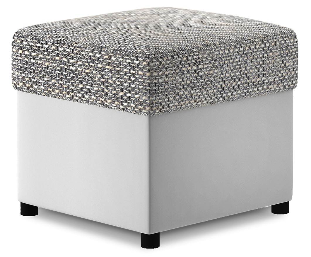 Eltap Taburet R3 46 cm Berlin 01/eko kůže Soft 17 šedo-bílý