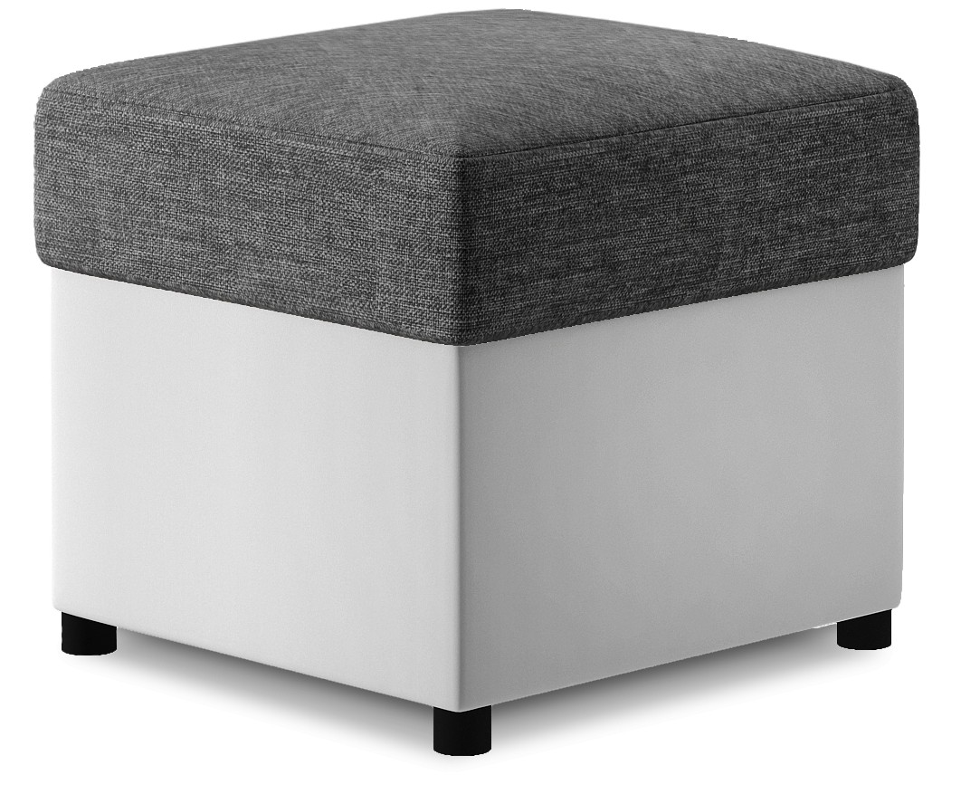 Eltap Taburet R3 46 cm Sawana 05/eko kůže Soft 17 šedo-bílý