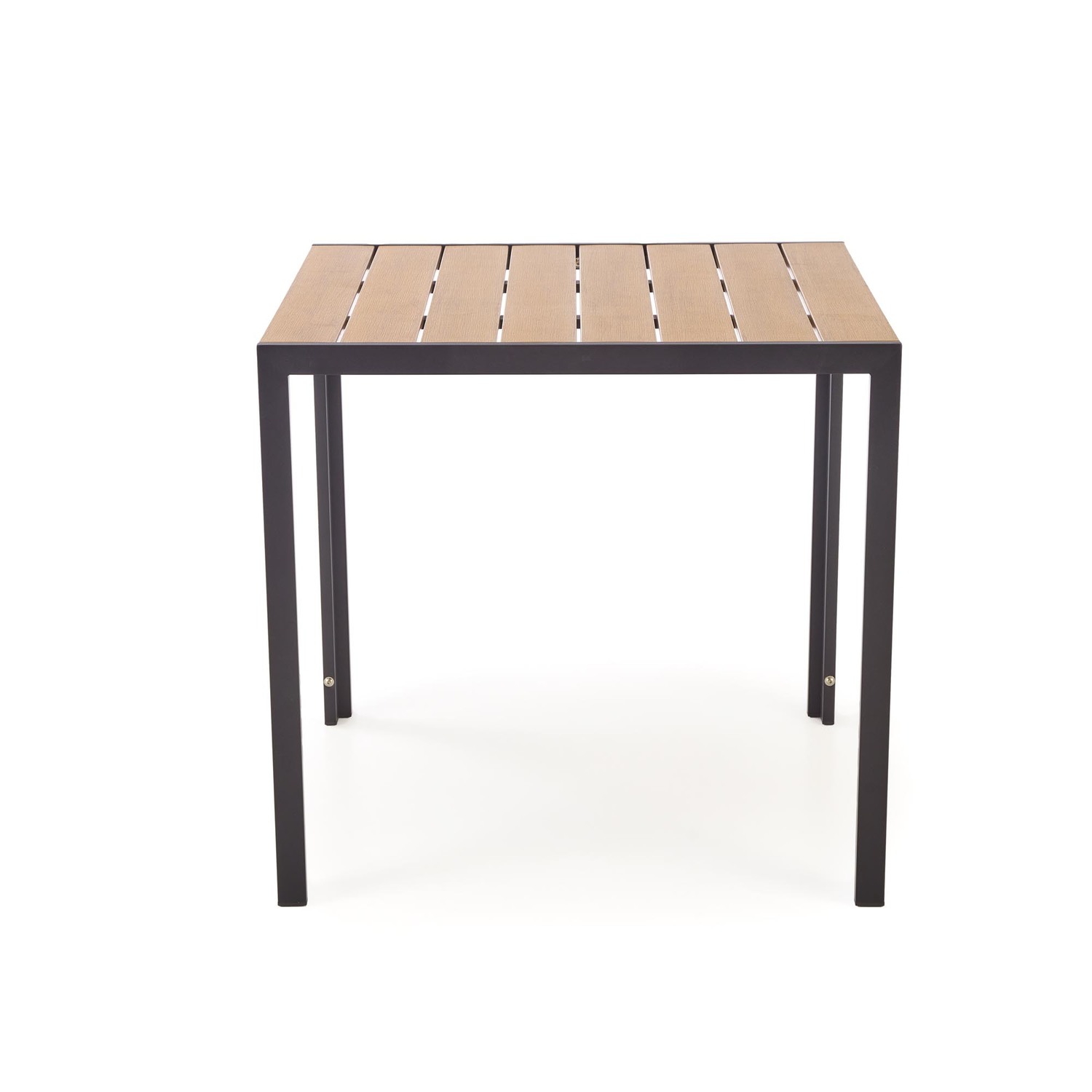 HALMAR Zahradní stůl Fierro 80 cm hnědý/černý - Obrázek 2