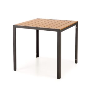 HALMAR Zahradní stůl Fierro 80 cm hnědý/černý
