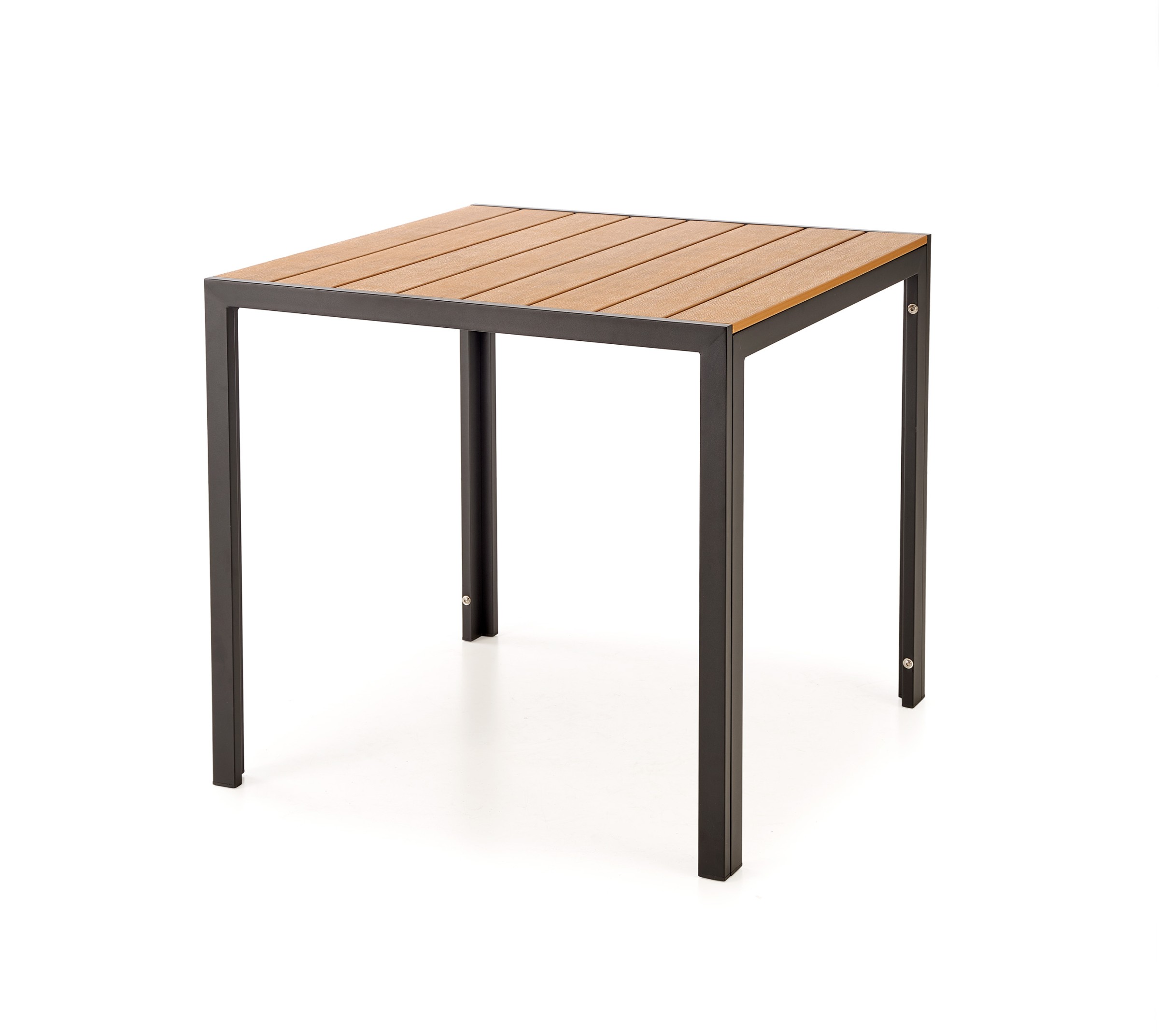 HALMAR Zahradní stůl Fierro 80 cm hnědý/černý