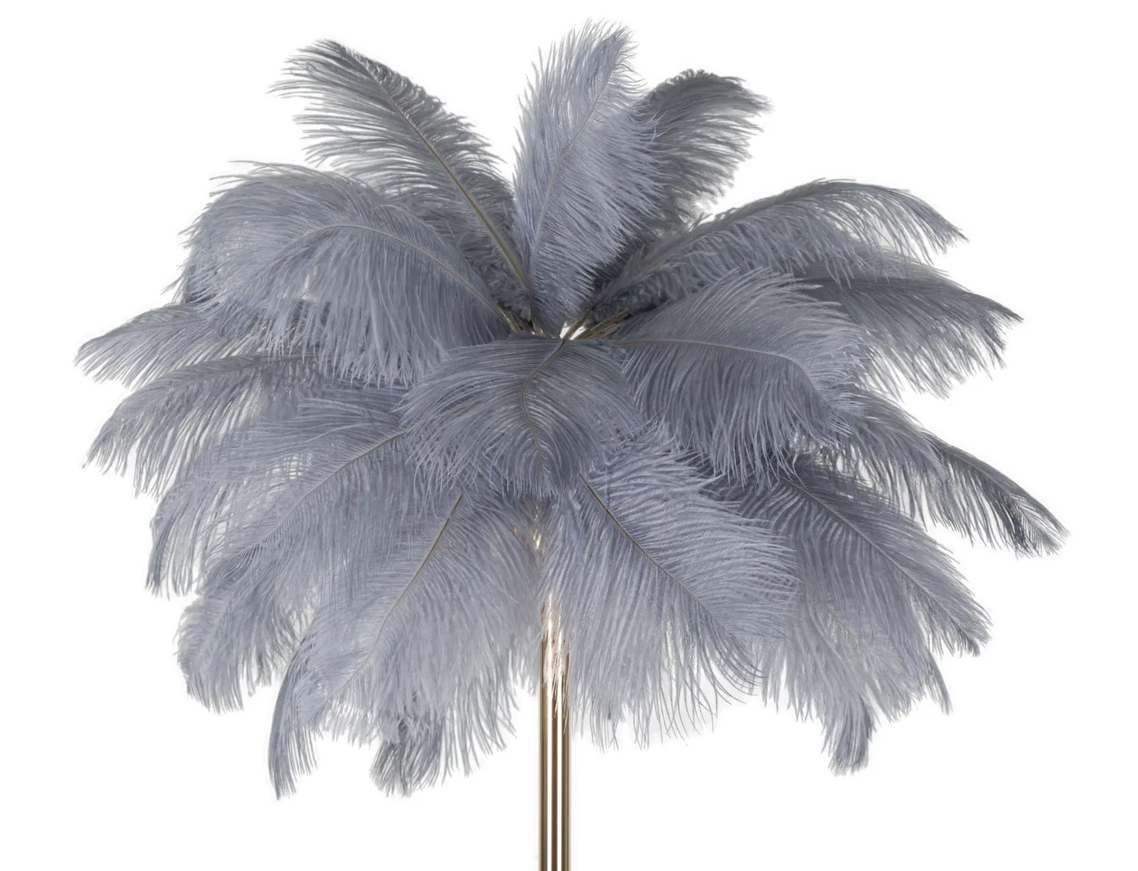 Mauro Ferretti Stojací lampa Palm 160 cm šedá/zlatá - Obrázek 2