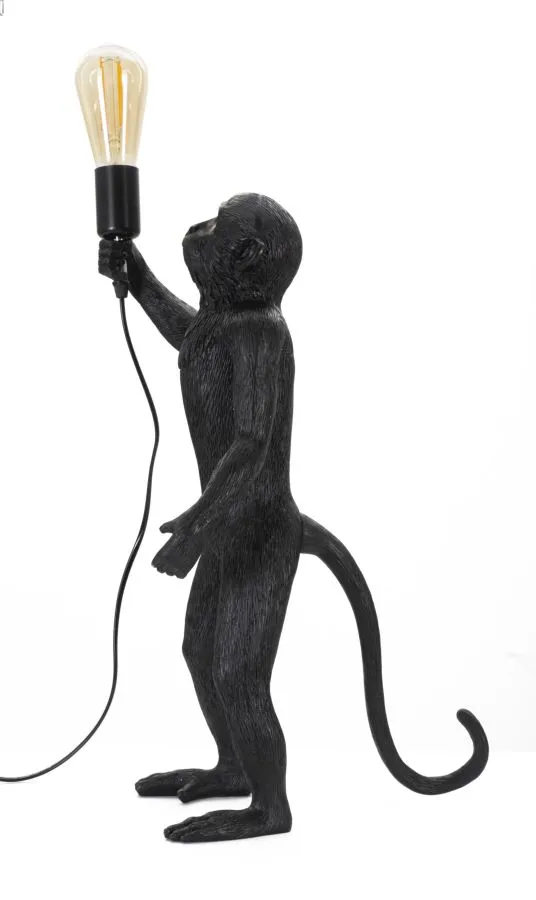 Mauro Ferretti Stolní lampa Monkey 55 cm černá - Obrázek 2