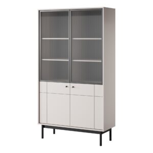 Piaski Vitrína Japandi 104 cm kašmír