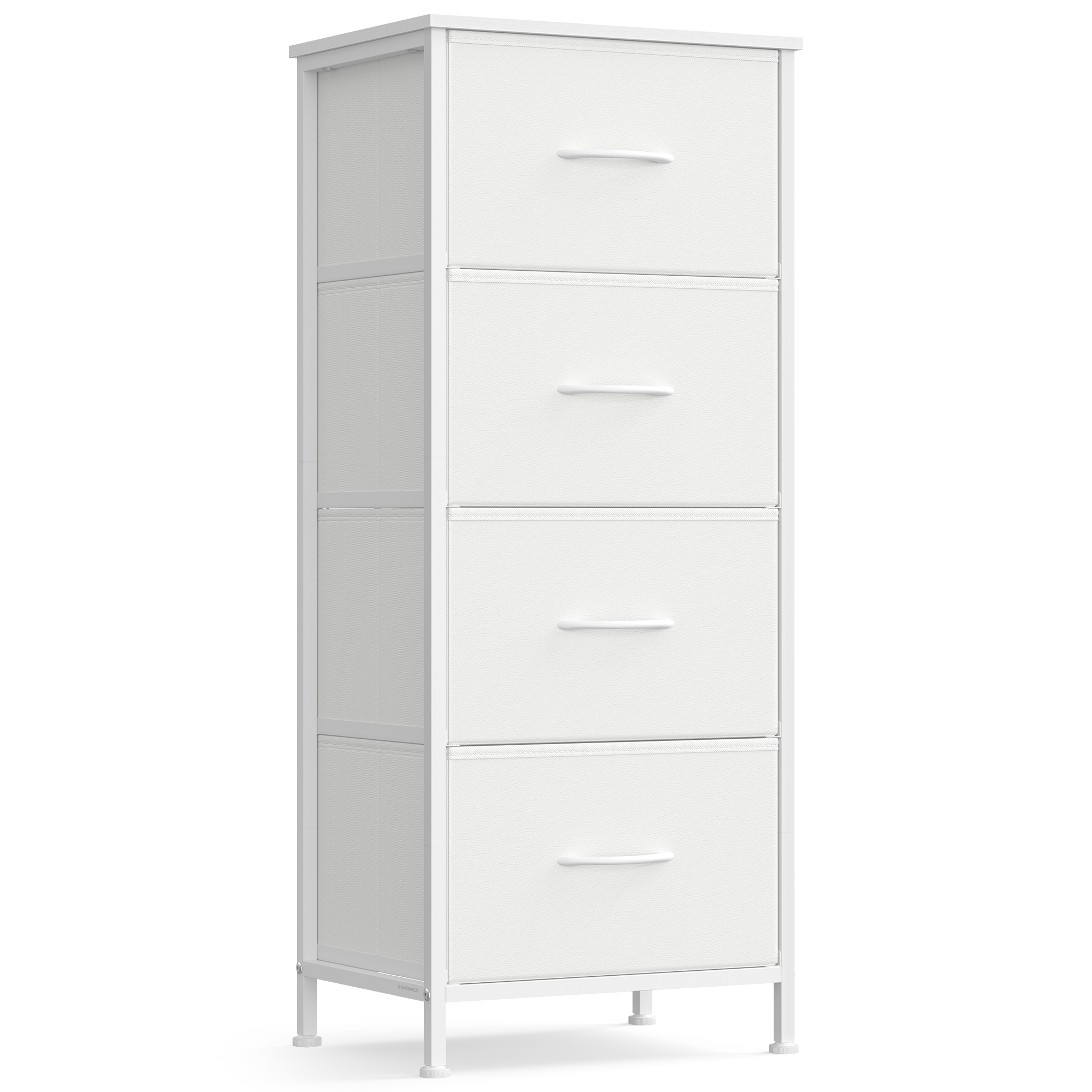 SONGMICS Komoda 4 látkové zásuvky 40 x 95 x 30 cm bílá - Obrázek 2