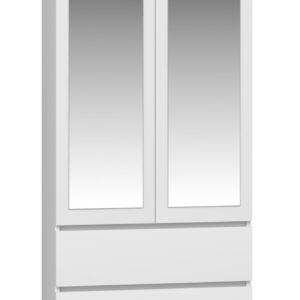 TP Living Šatní skříň se zrcadlem SS-90 bílá