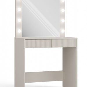 TP Living Toaletní stolek s LED osvětlením MARINA Slim kašmír