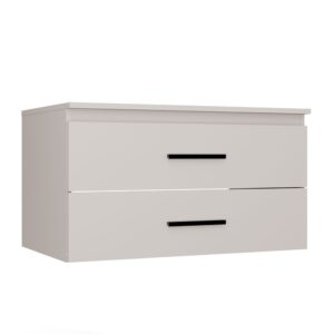 TP Living Závěsná skříňka pod umyvadlo s deskou NEL 2S 80 cm kašmírová