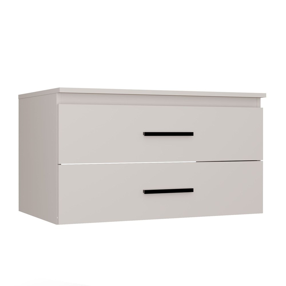 TP Living Závěsná skříňka pod umyvadlo s deskou NEL 2S 80 cm kašmírová
