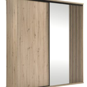 Vivaldi Šatní skříň Moderno C15 se zrcadlem 199 cm dub Artisan/černá