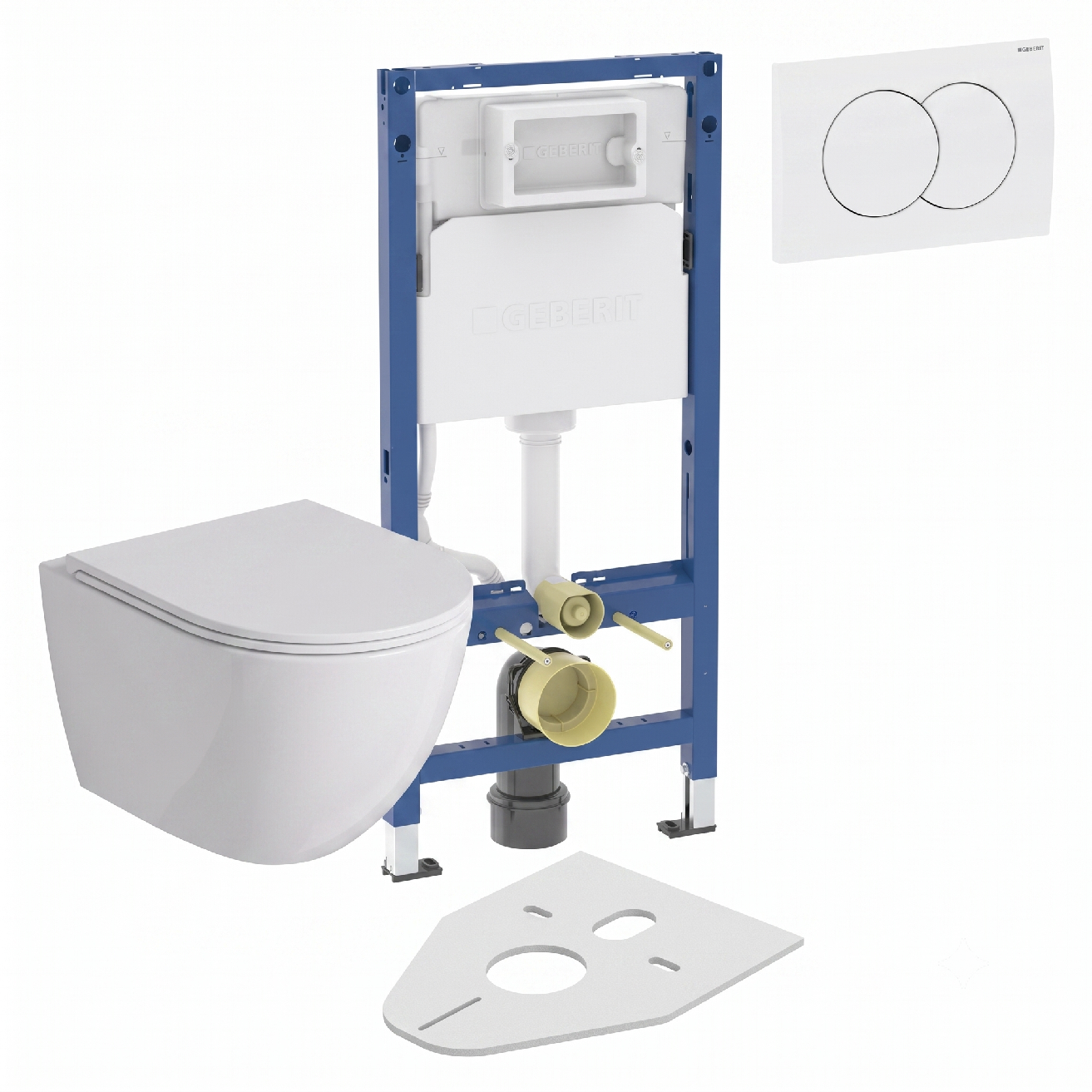 WC SET Geberit DuoFix s WC mísou Caneo