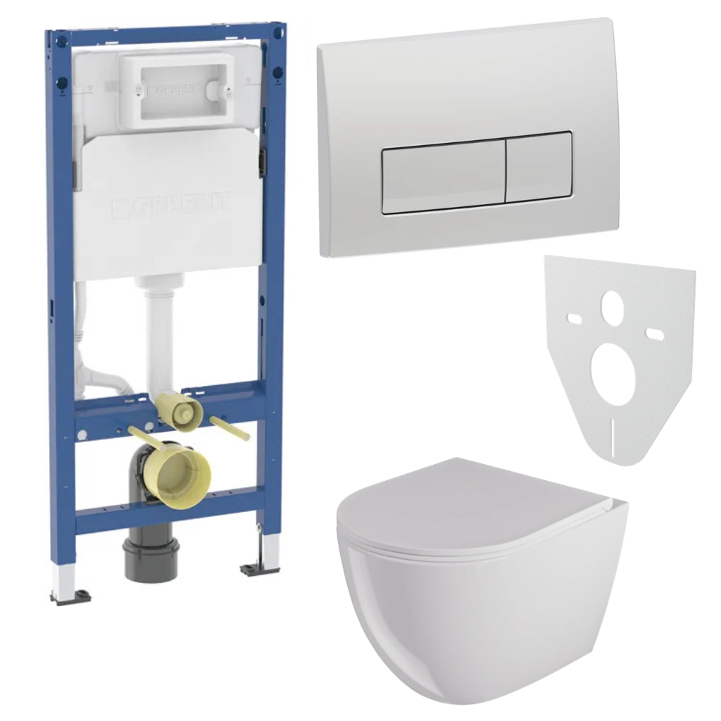 WC SET Geberit DuoFix s WC mísou Caneo