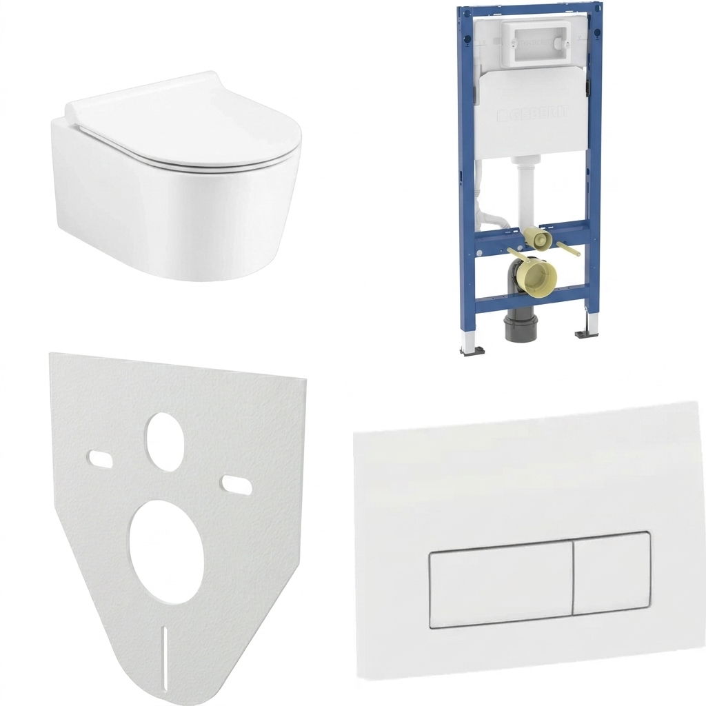 WC SET Geberit DuoFix s WC mísou Corona