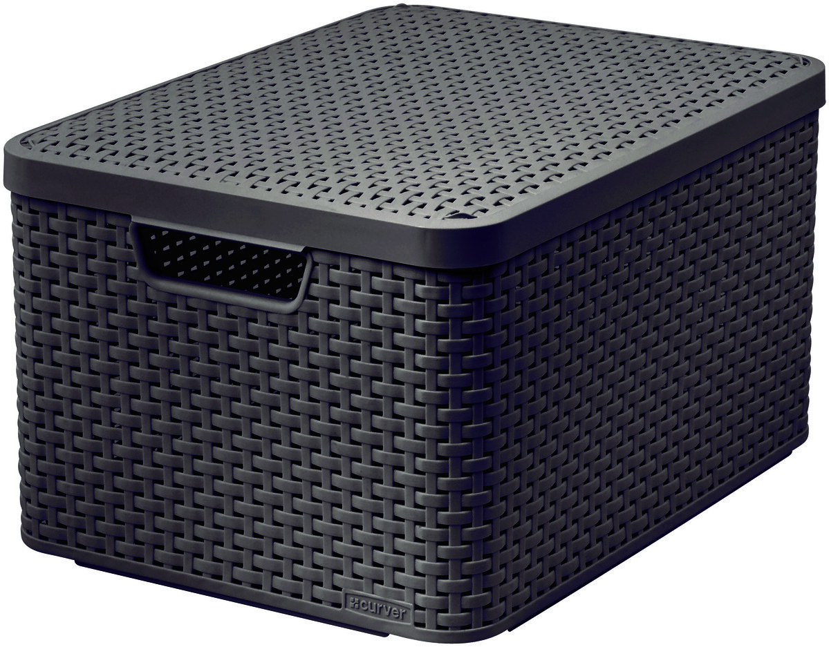 CURVER - Box úložný s víkem STYLE L hnědý